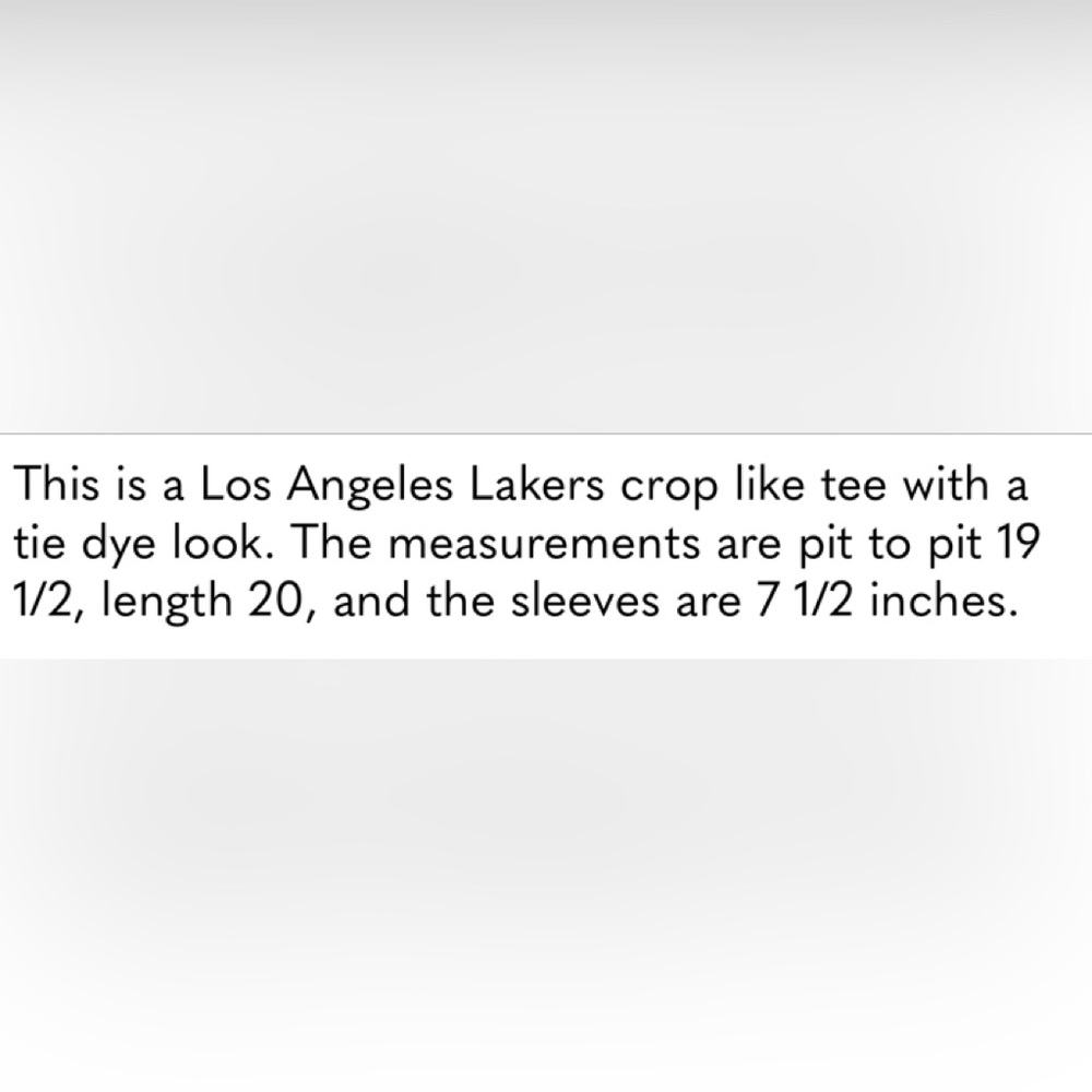 🆕 LAKERS NBA TEE (L) - Picture 4 of 5
